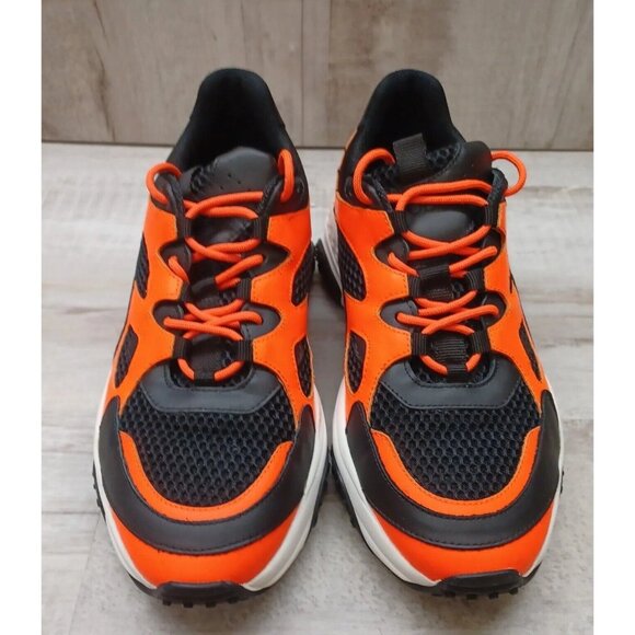 ✅Tod’s Leather/Mesh Active Trainer Sneaker Orange/Black Shoes Men's Sz UK 7/US 8 - Picture 8 of 16